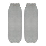 Maxbell Leather Welding Sleeves Elastic Cuffs Arm Protection Covers for Metalworking Gray