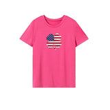 Maxbell Maxbell Women's T Shirt Summer Outfits Clothing Summer Tops for Trip Street Vacation M Rose Pink