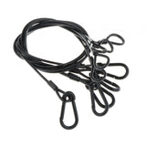 Maxbell Stage Light Cables Security Rope for Party Light for Moving Head Light Event Black 33in 5pc