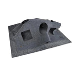 Maxbell Interactive Cat Tunnel Toy Felt Rug Exercise Mattress Cat Play Mat with Hole Gray