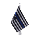 Maxbell Adjustable 10 x 7 Inch Blue American Flag + Flagpole Mount Luggage Rack/Fender， UV Fade Resistant - Aladdin Shoppers