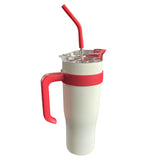 Maxbell Maxbell Insulated Sippy Cup with Straw and Lid Coffee Travel Mug for Car ,Travel White