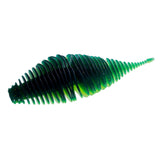 Maxbell Soft Fishing Lure Worm Grub Maggots Lure for Trout Bass Freshwater Saltwater Green