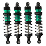 4 Pieces RC Car Shock Absorber Damper RC Hobby Model Accs for 1/16 Green