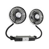 Maxbell Maxbell Dual Head Car Fan Devices 3 Speed Seat Fan for Car Backseat SUV Vehicle