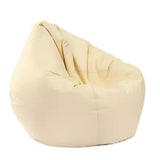 Maxbell 2 Pieces Waterproof Stuffed Animal Storage Bean Bag Cover Beige