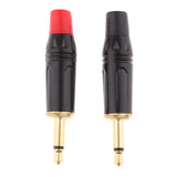 Maxbell 2Pieces 3.5mm Mono Male Repair Earphones Audio Solder Jack Plug Adapter - Aladdin Shoppers
