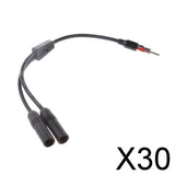 Maxbell 30x1 Male to 2 Female Y Car Stereo Antenna Adapter Plug for Aftermarket Radio