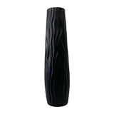Maxbell Tall Floor Vase Stylish Rustic Flower Vase for Living Room Dining Room Hotel Black