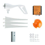 Maxbell Wind Generator Adjustable DIY Wind Turbine for Terraces Gazebos Street Light