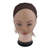 Maxbell Cork Canvas Block Mannequin Head Wig Making Display+Tripod Stand+Lace Cap