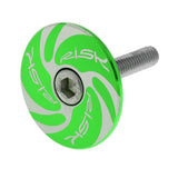 Maxbell CNC Bicycle Road Mountain Bike 28.6mm Headset Stem Top Cap Green Cyclone - Aladdin Shoppers