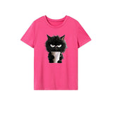 Maxbell Maxbell Women's T Shirt Summer Outfits Crew Neck Tee for Backpacking Street Vacation L Rose Pink