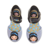 Maxbell Baby Girls Jelly Shoes Princess Flat Sandals Beach Rain Shoes Blue 29 - Aladdin Shoppers