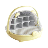 Maxbell Silkworm Breeding Box Transparent Detachable Compartments Insect Feeding Box yellow
