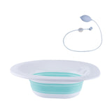 Maxbell Sitz Bath Sturdy for Women Anti Overflow Deeper Bowl Sits Bath Kit for Women Green