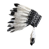 Maxbell Chief Indian Hat Artificial Feather Headdress for Carnival Stage Performance