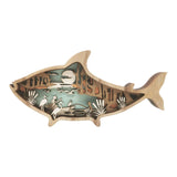 Maxbell Maxbell Marine Animals Wooden Decor Figurines Desktop Nautical Home Decor Hanging style B