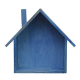 Maxbell Wooden House Shaped Shelf Shelves Wood Children Bedroom Decor White Blue