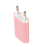 Maxbell USB AC Power Adapter Wall Charger with EU Plug for iPhone iPod - Pink