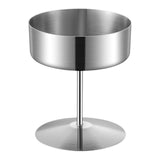Maxbell Stainless Steel Dessert Cup Stylish Food Container High Footed Ice Cream Cup Silver 200ML
