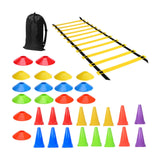 Maxbell Football Training Equipment Speed Agility Training Set for Soccer Teen Kids 34Pcs