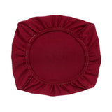 Maxbell 4PCS Jacquard Polyester Stretch Wedding Dining Chair Seat Cover Burgundy_L