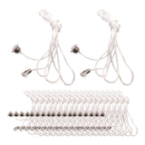 Maxbell 20x Pendant Extension Gifts DIY Chain Extender for Fan Cabinet Light Сamping Sliver