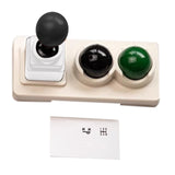Maxbell Keycaps Vintage Design Sturdy Gifts with Storage Box Gaming Joystick Keycaps Silver Base