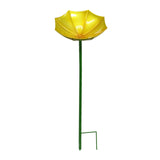 Maxbell Bird Drinker Decorative Easy to Use Bird Bath for Outdoor Courtyard Backyard Yellow