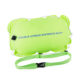 Maxbell Swim Buoy Float for Open Water Swimmers with Belt for Camping Fishing Hiking green