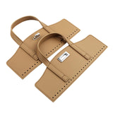 Maxbell Crochet Bag Handles with Twist Lock Bag Accessories with Holes Purse Handles Khaki