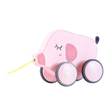 Maxbell Pull Along Toy Pull Along Walking Toy for Boys Girls Children 1 2 3 Year Old Pig
