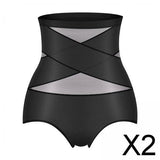 Maxbell 2xWomens High Waist Panties Breathable Soft Elastic Underwear Tummy Control XL