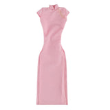 Maxbell 1/6 Scale Womens Chinese Cheongsam Dress for 12'' Female Action Figures Body pink