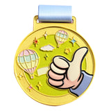 Maxbell Kids Award Medal Decor Team Participation Trophy for Games Gifts Party Favor Yellow