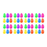 Maxbell Fillable Easter Eggs for Easter Egg Find DIY Crafts Classroom Prize Supplies 48 Pack