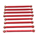 Maxbell 8x Chassis Fixing Rod RC Car Upgrade Accessories for 1:12 Scale RC Car MN128 red