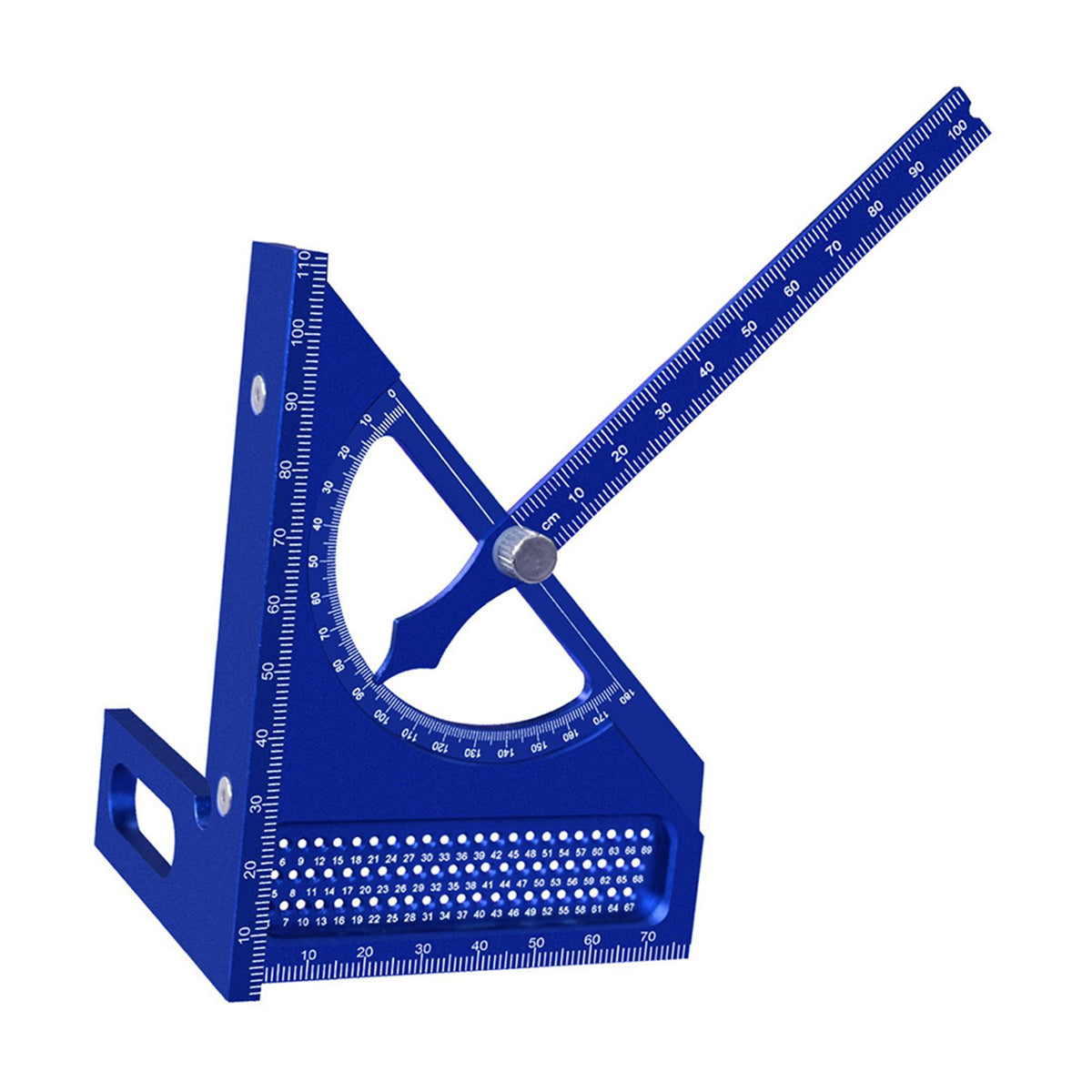 Maxbell 3D Multi Angle Measuring Ruler Measurement for Carpenters Office Enthusiasts Blue
