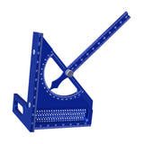 Maxbell 3D Multi Angle Measuring Ruler Measurement for Carpenters Office Enthusiasts Blue