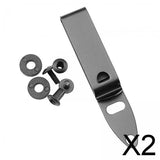 Maxbell 2xIwb Holster Belt Clip Stainless Steel Holster Accessories Holster Clip 8.5cm
