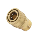 Maxbell 4x Pressure Washer Quick Release Mini M22 Female to 1/4 Male Brass Coupling