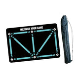 Maxbell Football Footstep Training Mat Carpet Football Training Mat for Home Use Kid Green