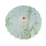 Maxbell Chinese Oiled Paper Umbrella Oriental Oil Paper Parasol for Costumes Wedding Green