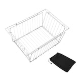 Maxbell Camping Table Basket Accessories Organizing for Cooking Barbecue Backpacking 304 silver