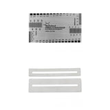 Maxbell 2Pcs Silver Guitar Fret fingerboard Protector & Steel String Action Ruler Gauge