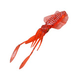 Maxbell Maxbell Squid Lure Long 15cm Trolling Lure Soft Lure for Salmon Saltwater Bass Red