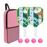 Maxbell Pickleball Paddle for Kids Includes 2 Rackets 4 Balls for Indoor Outdoor Use Style E