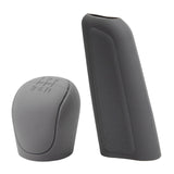 Automotive Gear Shift Knob Cover Protective for Ford Focus Replacement Gray Set