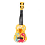Maxbell Children Guitar Musical Toy Cartoon Animal Small Ukulele for Beginner Babies Yellow